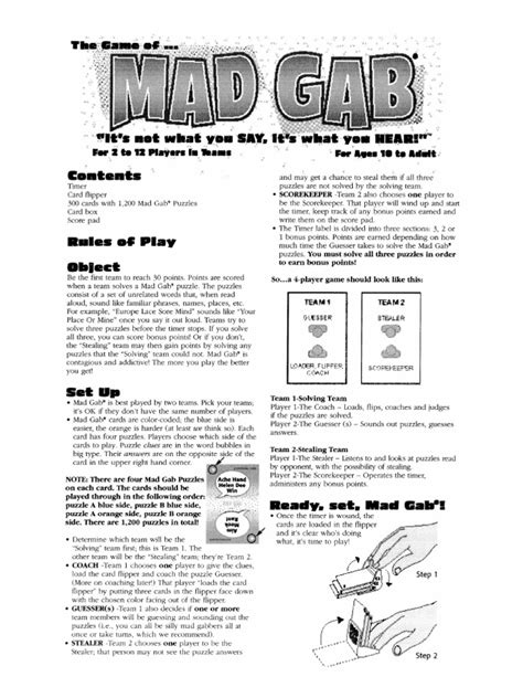 mad gab rules|mad gab instructions pdf.